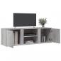 Preview: TV-Schrank Grau Sonoma 120x34x37 cm Holzwerkstoff