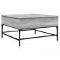 Preview: Couchtisch Grau Sonoma 80x80x45 cm Holzwerkstoff und Metall