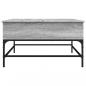 Preview: Couchtisch Grau Sonoma 80x80x45 cm Holzwerkstoff und Metall