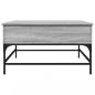 Preview: Couchtisch Grau Sonoma 80x80x45 cm Holzwerkstoff und Metall