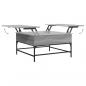 Preview: Couchtisch Grau Sonoma 80x80x45 cm Holzwerkstoff und Metall