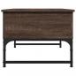 Preview: Couchtisch Braun Eichen-Optik 70x50x40 cm Holzwerkstoff Metall