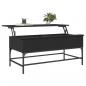 Preview: Couchtisch Schwarz 100x50x45 cm Holzwerkstoff und Metall