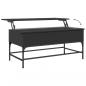 Preview: Couchtisch Schwarz 100x50x45 cm Holzwerkstoff und Metall