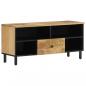 Preview: ARDEBO.de - TV-Schrank 100x33x46 cm Massivholz Mango