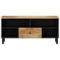 Preview: TV-Schrank 100x33x46 cm Massivholz Mango