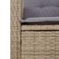 Preview: 5-tlg. Garten-Essgruppe mit Kissen Beige Poly Rattan