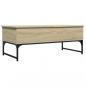 Preview: Couchtisch Sonoma-Eiche 100x50x40 cm Holzwerkstoff und Metall