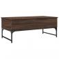 Preview: Couchtisch Braun Eichen-Optik 100x50x40 cm Holzwerkstoff Metall