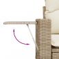 Preview: 11-tlg. Garten-Sofagarnitur mit Kissen Beige Poly Rattan