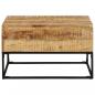 Preview: Couchtisch 68x68x41 cm Raues Mangoholz