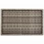 Preview: Tabletttisch Klappbar Grau 65x40x75 cm Poly Rattan