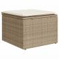 Preview: 7-tlg. Garten-Sofagarnitur mit Kissen Beige Poly Rattan