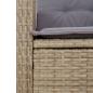 Preview: 5-tlg. Garten-Essgruppe mit Kissen Beige Poly Rattan