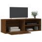 Preview: TV-Schrank Braun Eichen-Optik 120x34x37 cm Holzwerkstoff