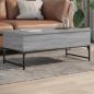 Preview: ARDEBO.de - Couchtisch Grau Sonoma 100x50x40 cm Holzwerkstoff und Metall