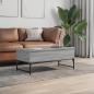 Preview: Couchtisch Grau Sonoma 100x50x40 cm Holzwerkstoff und Metall