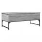 Preview: Couchtisch Grau Sonoma 100x50x40 cm Holzwerkstoff und Metall