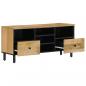 Preview: TV-Schrank 100x33x46 cm Massivholz Mango