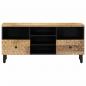 Preview: TV-Schrank 100x33x46 cm Massivholz Mango