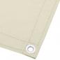 Preview: Balkon-Sichtschutz Creme 120x1000 cm 100 % Polyester-Oxford