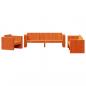 Preview: 2-tlg. Garten-Lounge-Set Wachsbraun Massivholz Kiefer