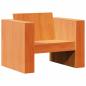 Preview: 2-tlg. Garten-Lounge-Set Wachsbraun Massivholz Kiefer