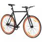 Preview: Fahrrad mit Festem Gang Schwarz und Orange 700c 51 cm