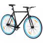 Preview: Fahrrad mit Festem Gang Schwarz und Blau 700c 55 cm