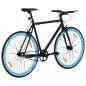 Preview: Fahrrad mit Festem Gang Schwarz und Blau 700c 55 cm