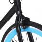 Preview: Fahrrad mit Festem Gang Schwarz und Blau 700c 55 cm