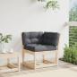 Preview: Garten-Ecksofa mit Kissen 73x73x78 cm Massivholz Kiefer 