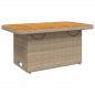 Preview: 2-tlg. Garten-Essgruppe mit Kissen Beige Poly Rattan