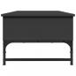 Preview: Couchtisch Schwarz 100x50x35 cm Holzwerkstoff und Metall