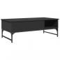 Preview: Couchtisch Schwarz 100x50x35 cm Holzwerkstoff und Metall