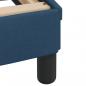 Preview: Bettgestell ohne Matratze Blau 200x200 cm Stoff