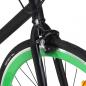 Preview: Fahrrad mit Festem Gang Schwarz und Grün 700c 51 cm