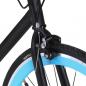 Preview: Fahrrad mit Festem Gang Schwarz und Blau 700c 59 cm