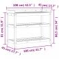 Preview: Pflanztisch mit Ablagen 108x45x86,5 cm Massivholz Douglasie