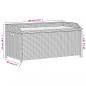 Preview: Bank mit Stauraum Schwarz 100x50x52 cm Poly Rattan Akazienholz