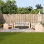 Preview: ARDEBO.de - 2-tlg. Garten-Lounge-Set Massivholz Douglasie