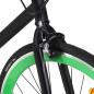 Preview: Fahrrad mit Festem Gang Schwarz und Grün 700c 55 cm