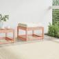 Preview: Gartenhocker mit Kissen Massivholz Douglasie