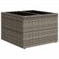 Preview: 9-tlg. Garten-Sofagarnitur mit Kissen Grau Poly Rattan