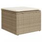 Preview: 6-tlg. Garten-Sofagarnitur mit Kissen Beige Poly Rattan