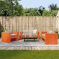 Preview: ARDEBO.de - 2-tlg. Garten-Lounge-Set Wachsbraun Massivholz Kiefer