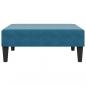 Preview: Fußhocker Blau 77x55x31 cm Samt