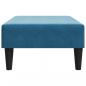 Preview: Fußhocker Blau 77x55x31 cm Samt