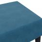 Preview: Fußhocker Blau 77x55x31 cm Samt