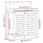 Preview: Pflanztisch mit Ablagen 82,5x50x109,5 cm Massivholz Douglasie